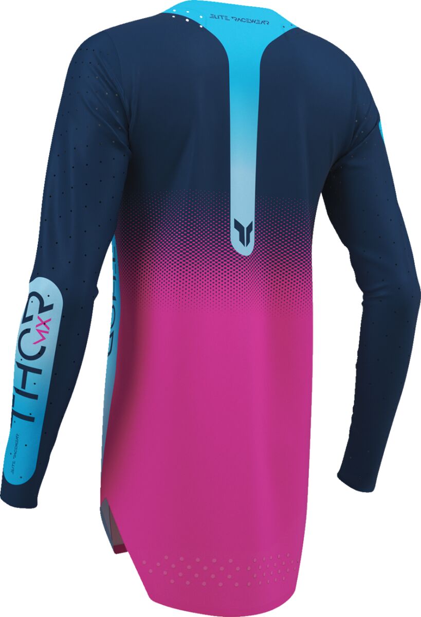 THOR Women's Sportmode Merge Crosstrøye Fuchsia/ Blå/ Blå - 4