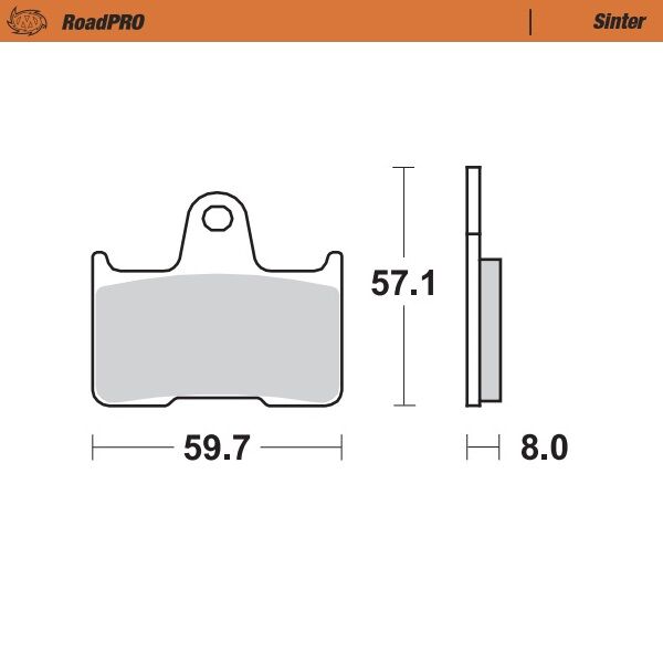 Moto-Master RoadPRO Sinder Brake Pad Rear