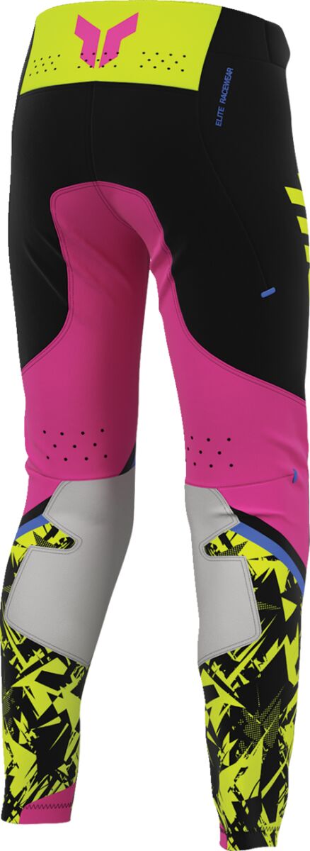THOR Youth Sportsmode Punk'd Crossbukser Sort/ Fuchsia/ Gul - 2