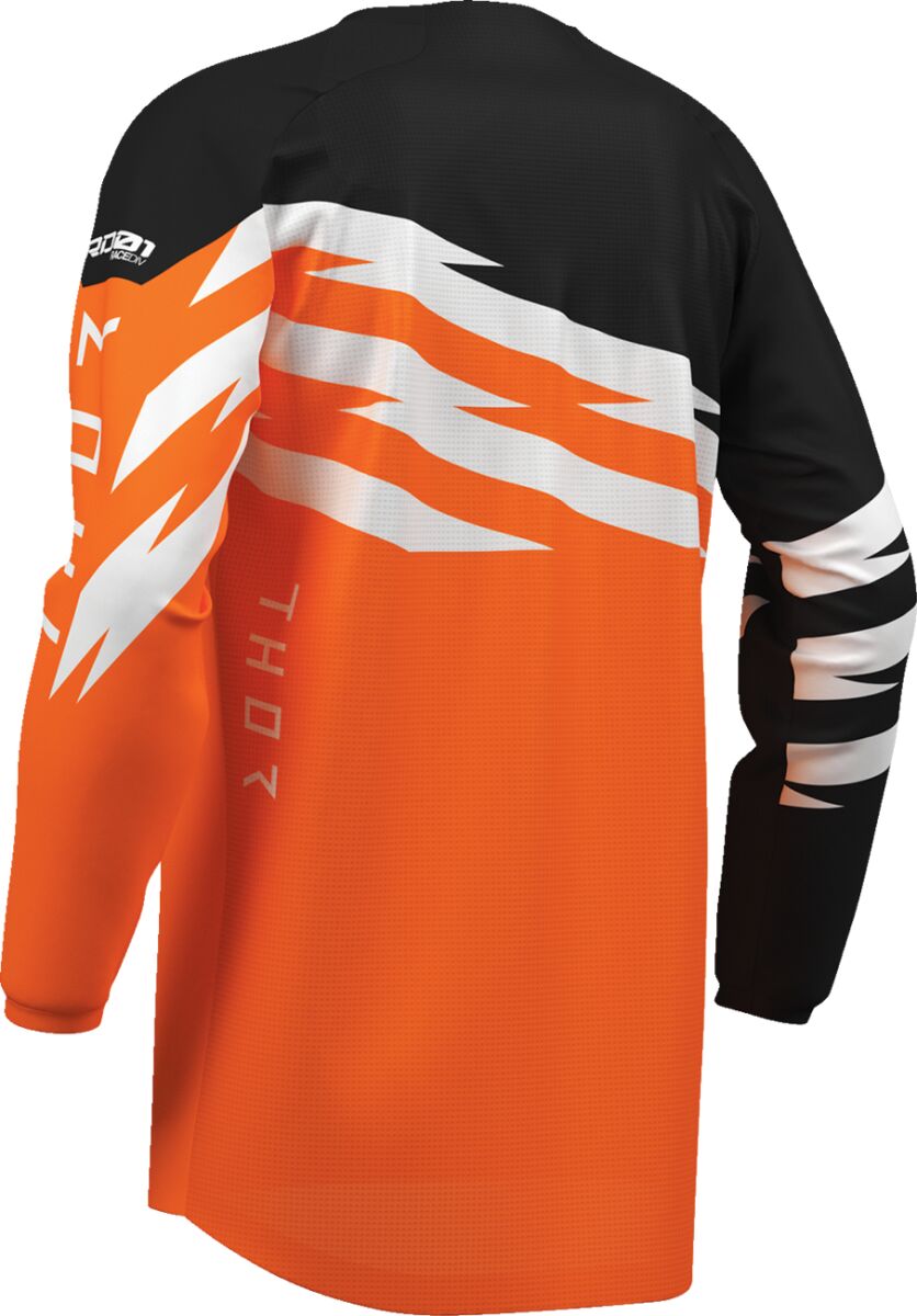 THOR Youth Launchmode Shockie Crosstrøje Sort/ Fluo Orange/ Hvid - 3