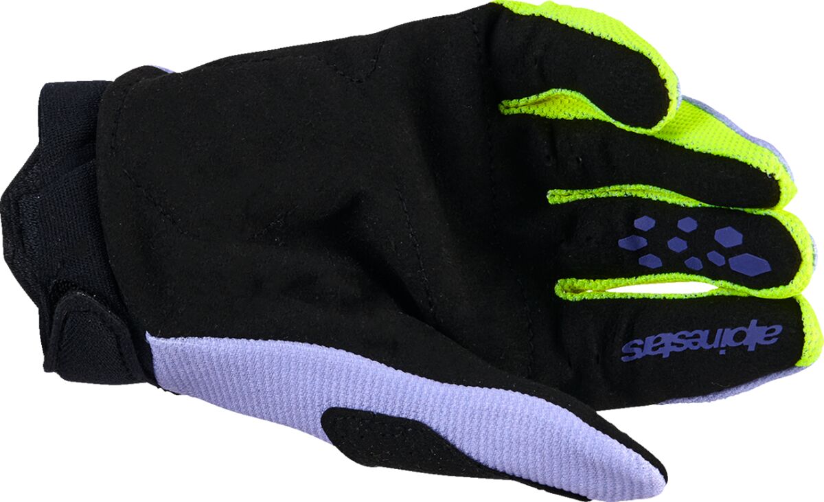 Alpinestars Youth Full Bore V2 Crosshandsker Sort/ Hi-Vis Gul/ Lilla Full Bore V2 - 2