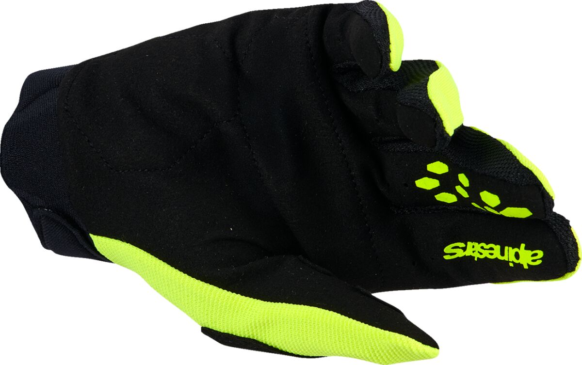 Gants Youth Full Bore V2 Alpinestars Noir/ Hi-Vis Jaune Full Bore V2 - 2