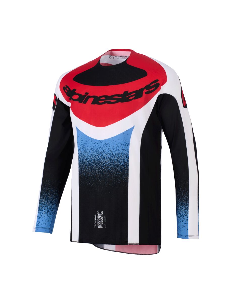 Alpinestars Techstar Knif Crossi Paita Musta/ Punainen/ Valkoinen