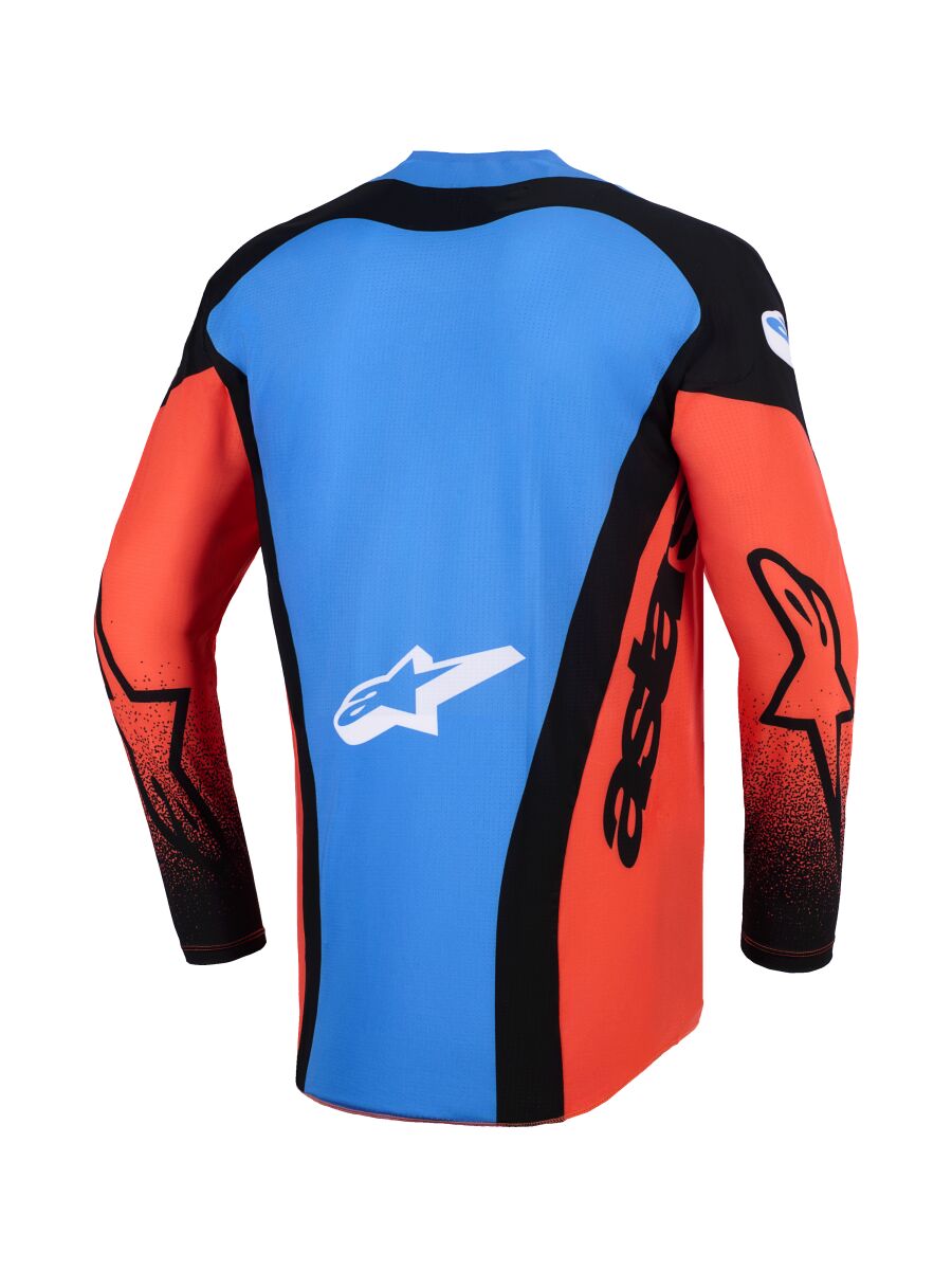 Alpinestars Techstar Knif Crosstrøje Sort/ Blå/ Orange - 2