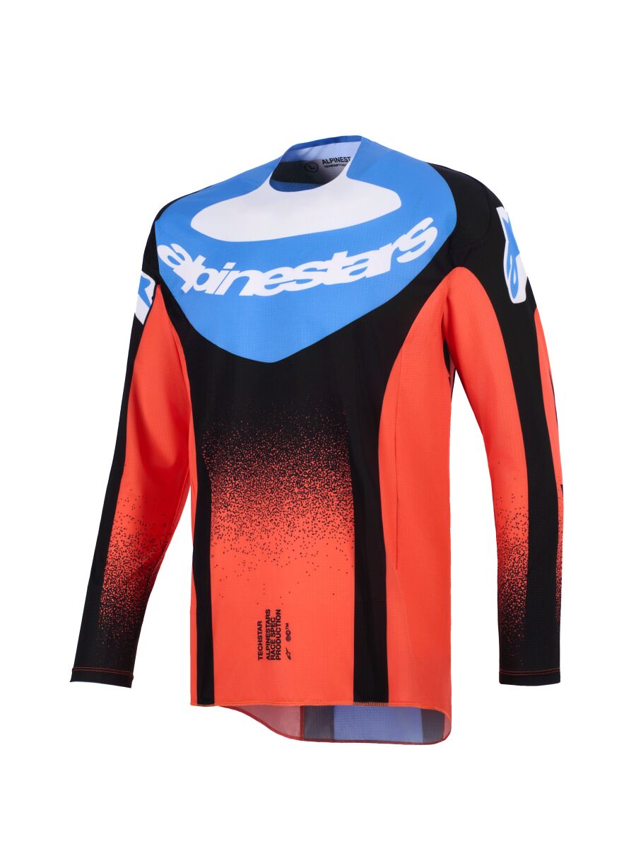 Alpinestars Techstar Knif Crosstrøje Sort/ Blå/ Orange