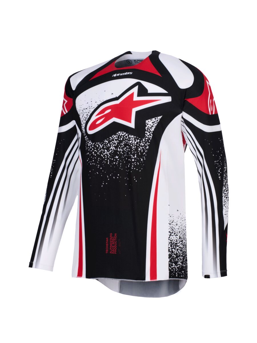 Alpinestars Techstar Nomur Crosstrøye Svart/ Rød/ Hvit