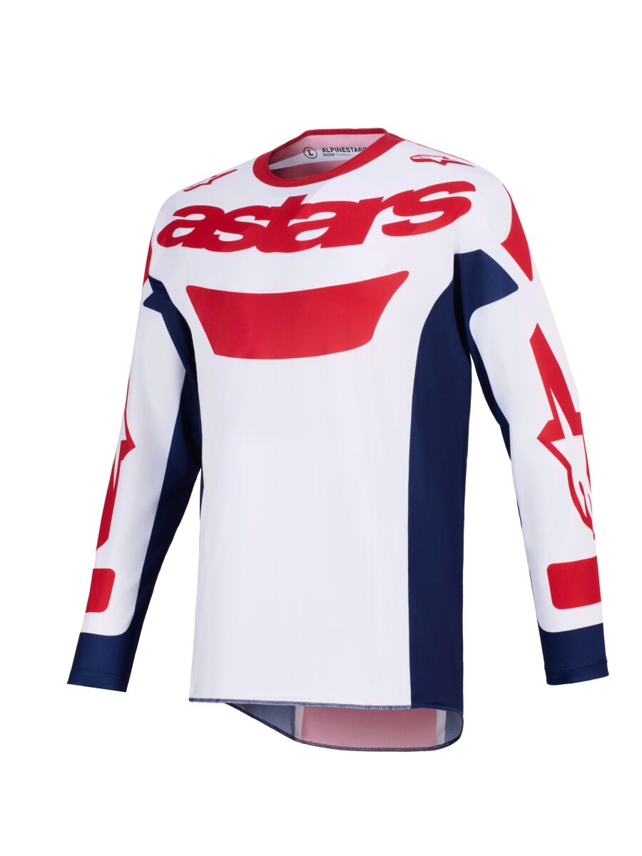 Alpinestars Racer Riway Crosstrøje Blå/ Rød/ Hvid