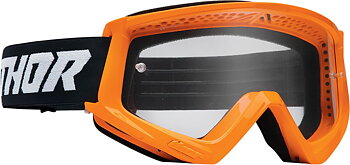 THOR Combat Racer Crossbriller Sort/ Hi-Vis Orange