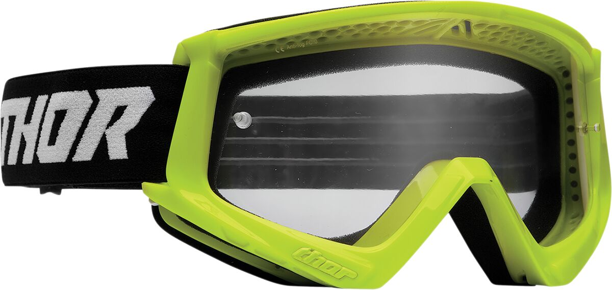 THOR Combat Racer Crossbriller Sort/ Hi-Vis Grøn/ Hi-Vis Gul