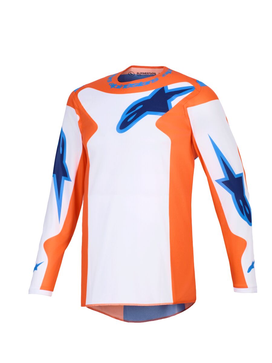 Alpinestars Fluid Grid Crosstrøye Blå/ Oransje