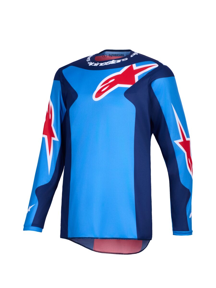 Alpinestars Fluid Grid Crosstrøje Blå/ Rød