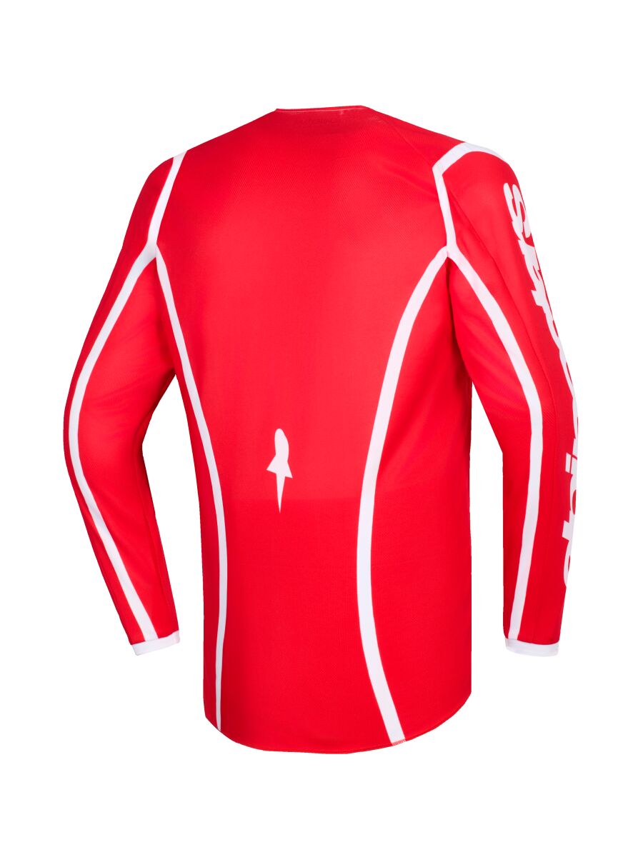 Alpinestars Fluid Apex Crosstrøje Rød/ Hvid - 2