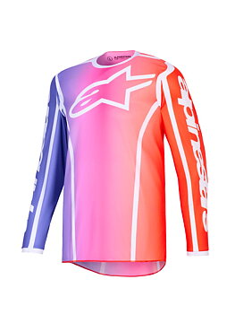 Alpinestars Fluid Apex Crosstrøye Rosa/ Lilla/ Rød/ Hvit