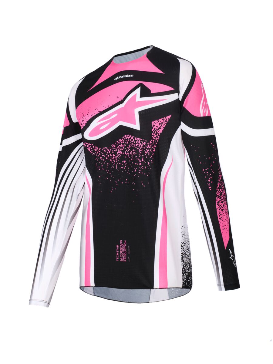 Alpinestars Stella Techstar Nomur Crosstrøje Sort/ Pink/ Hvid