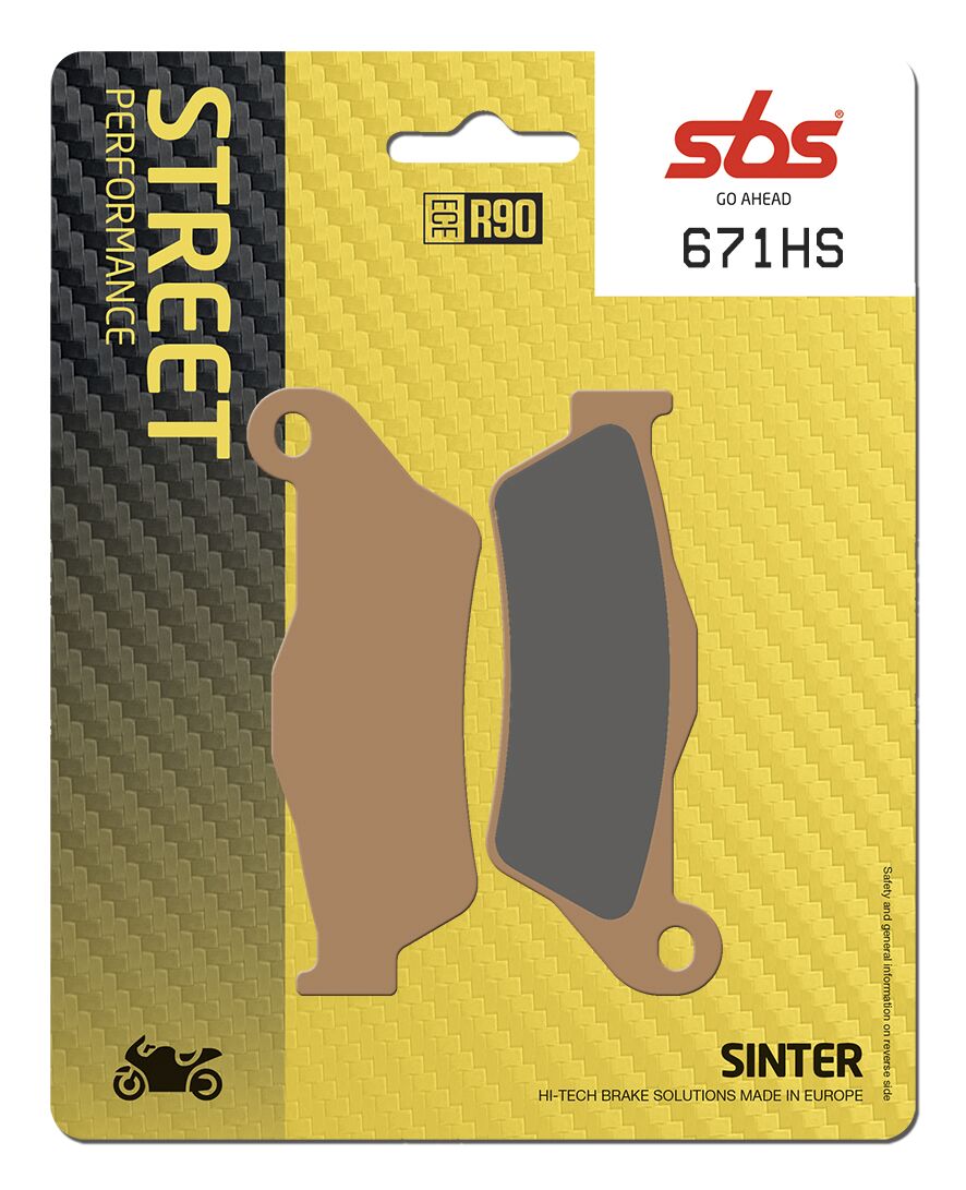 SBS HS Street Excel Sinter-Vorderbremsbeläge