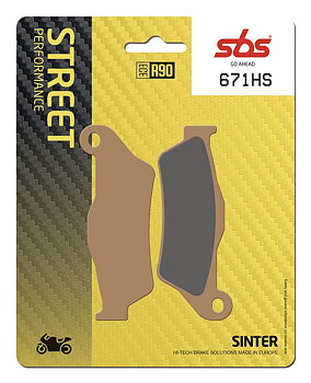 SBS HS Street Excel Sintered Front Brake Pads