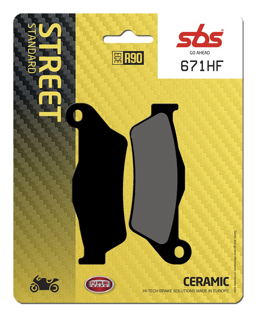 SBS HF Street Ceramic Organic Brake Pads