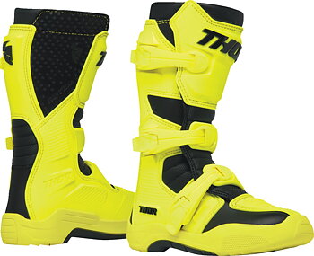 THOR Youth Blitz XR Crossisaappaat Musta/ Hi-Vis Acid