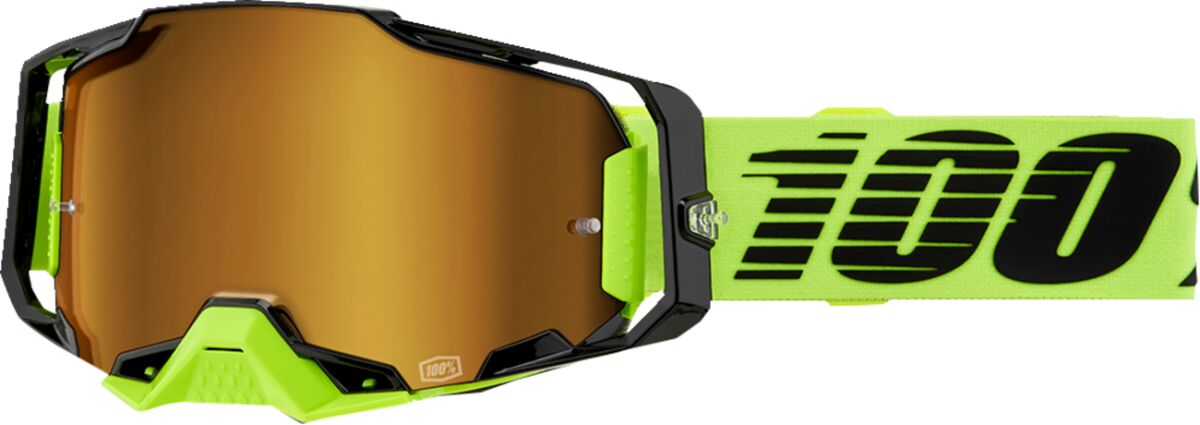 100% Armega Crossbriller Neon Gul