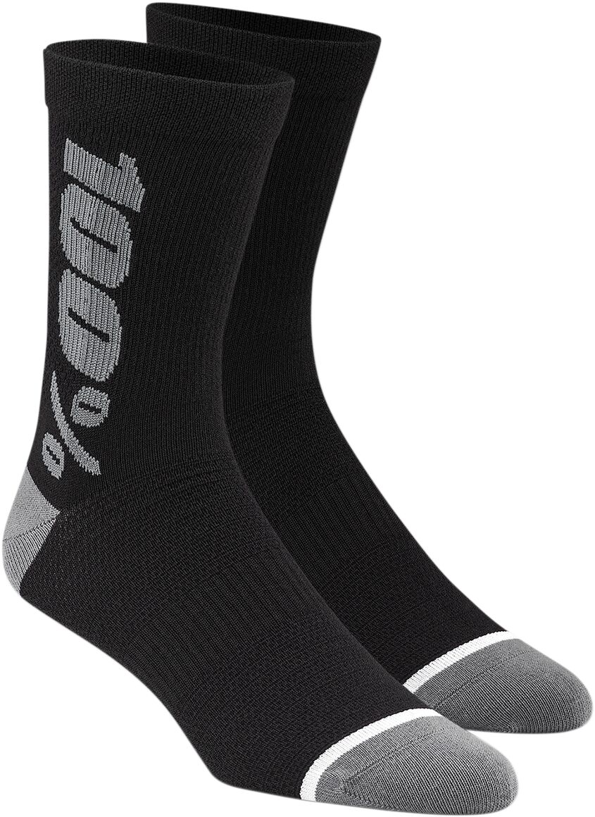 100% Merino Wool Performance Strømper Sort/ Grå