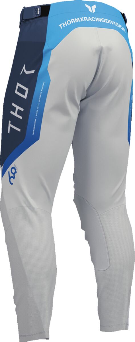THOR LAUNCHMODE VENTED Raptor MX Pants Grey/ Light Blue/ Midnight Blue  Vented - 2
