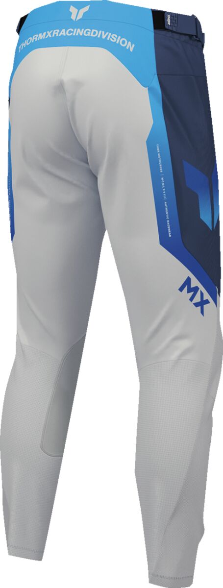THOR LAUNCHMODE VENTED Raptor MX Pants Grey/ Light Blue/ Midnight Blue  Vented - 3