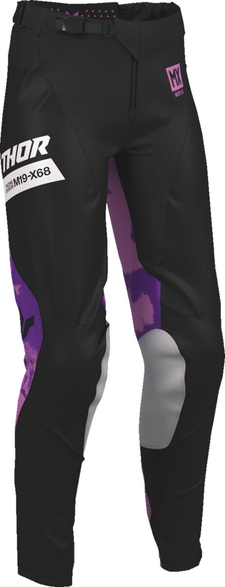 Pantalon de Cross LAUNCHMODE Bleach pour femme THOR Noir/ Violette/ Blanc
