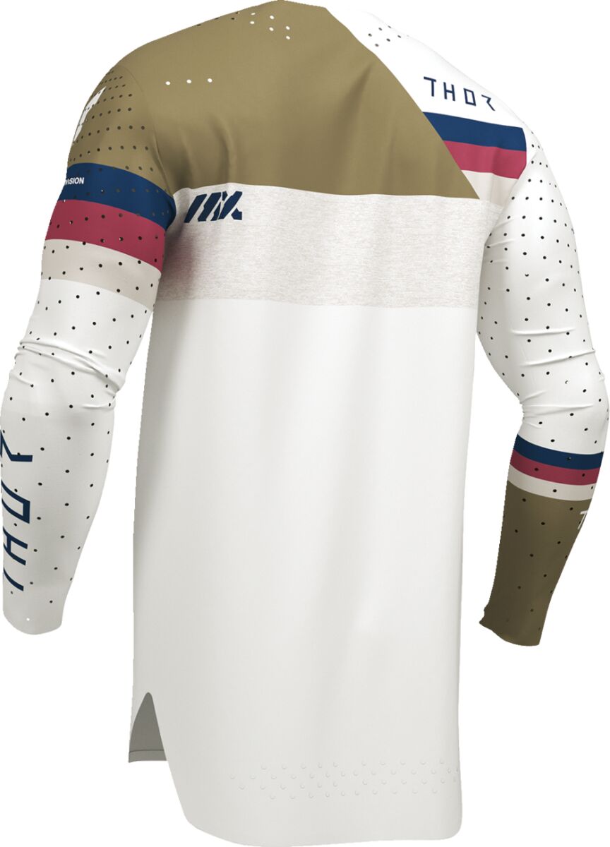 THOR SPORTMODE League Crosströja Maroon/ Blå/ Brun/ Vit - 3