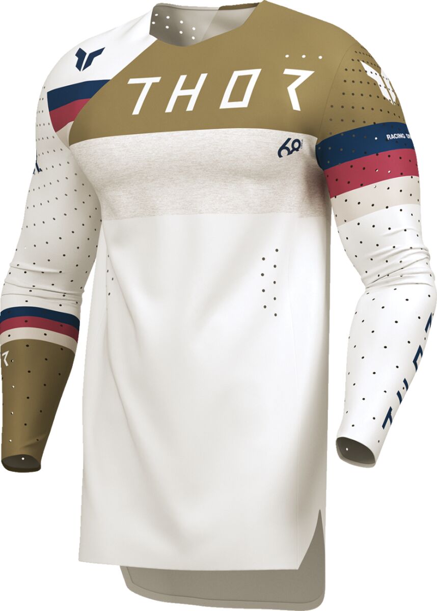THOR SPORTMODE League Crosströja Maroon/ Blå/ Brun/ Vit - 4