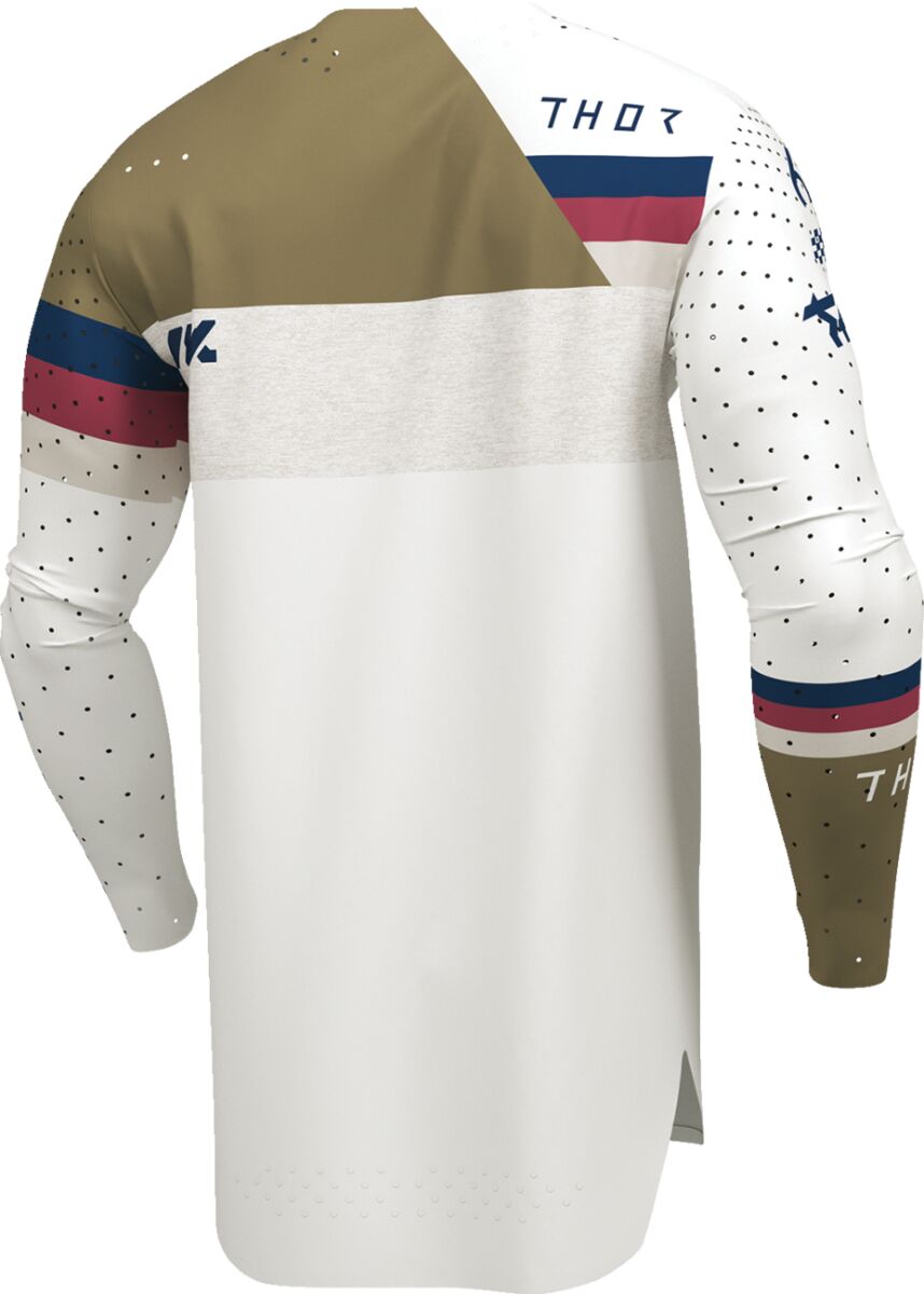 THOR SPORTMODE League Crosströja Maroon/ Blå/ Brun/ Vit - 5