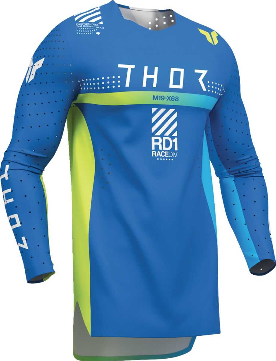 THOR SPORTMODE Synth Crosströja Blå/ Vit/ Gul