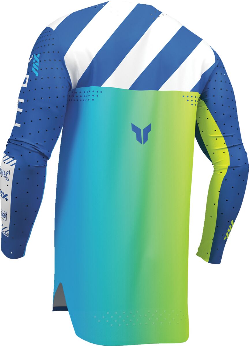 THOR SPORTMODE Synth Crosströja Blå/ Vit/ Gul - 4