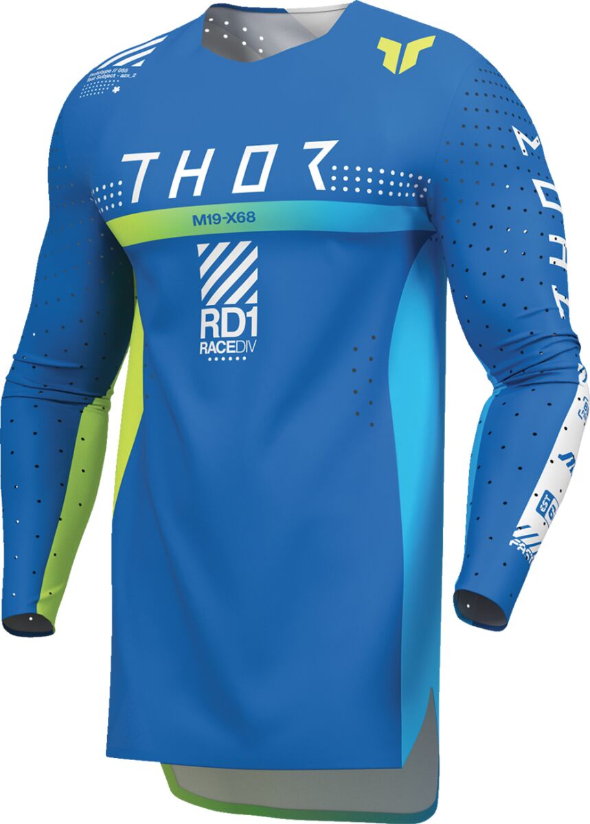 THOR SPORTMODE Synth Crosströja Blå/ Vit/ Gul - 5