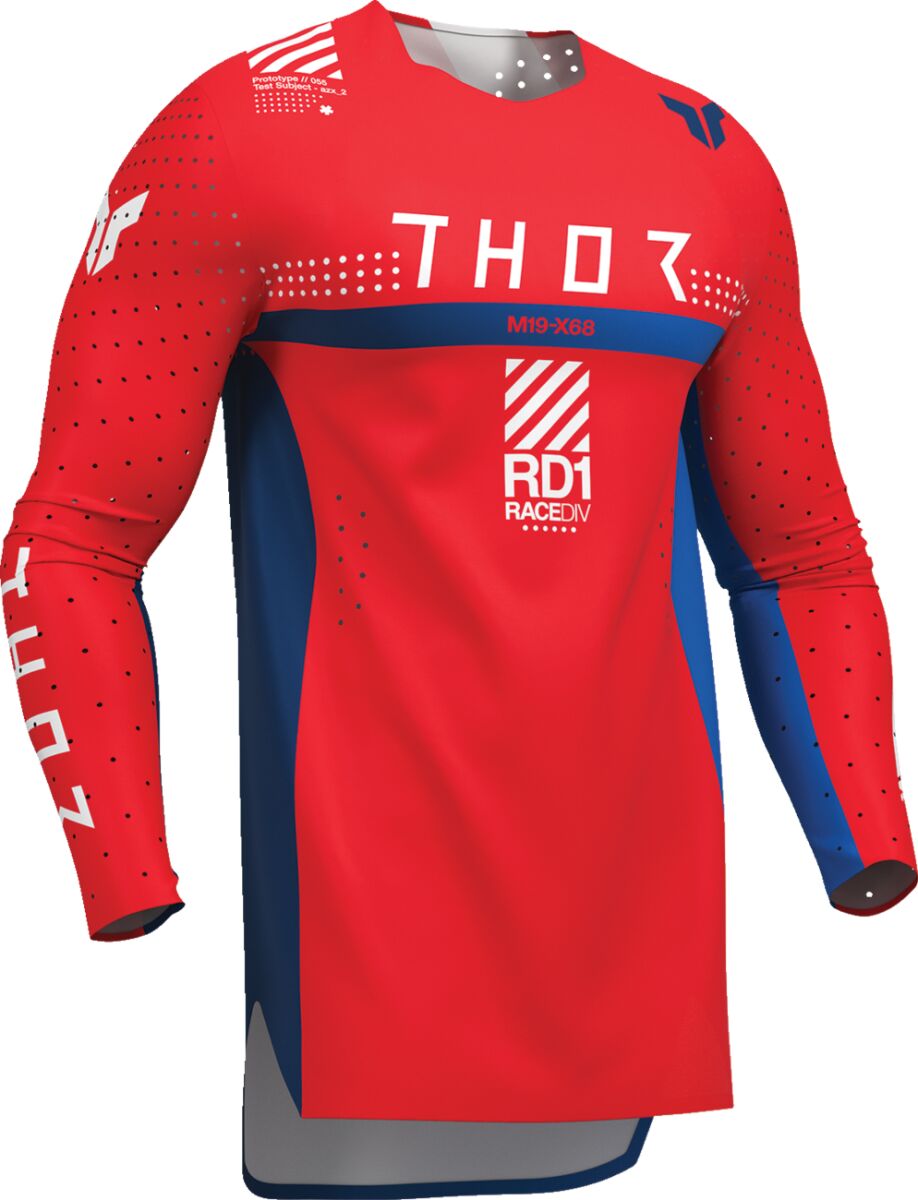 THOR SPORTMODE Synth Crosströja Blå/ Röd/ Vit