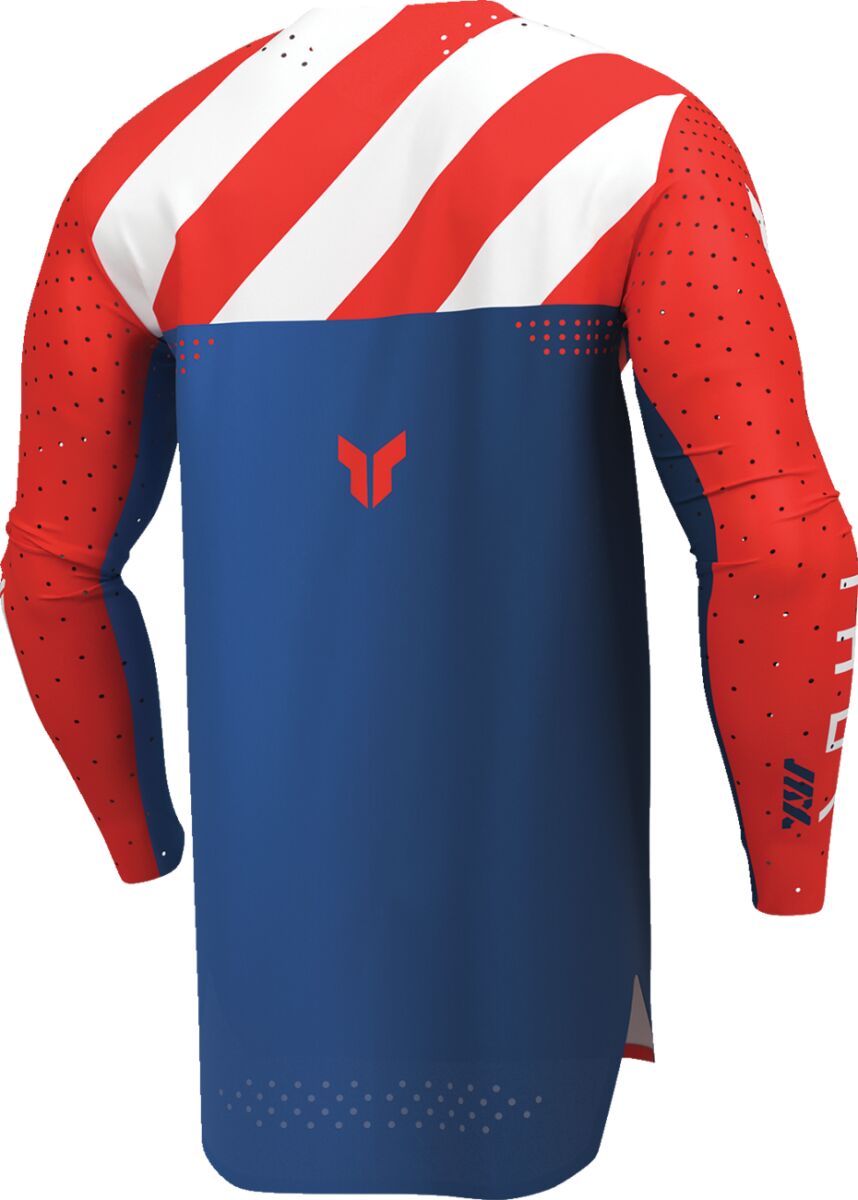 THOR SPORTMODE Synth Crosströja Blå/ Röd/ Vit - 4