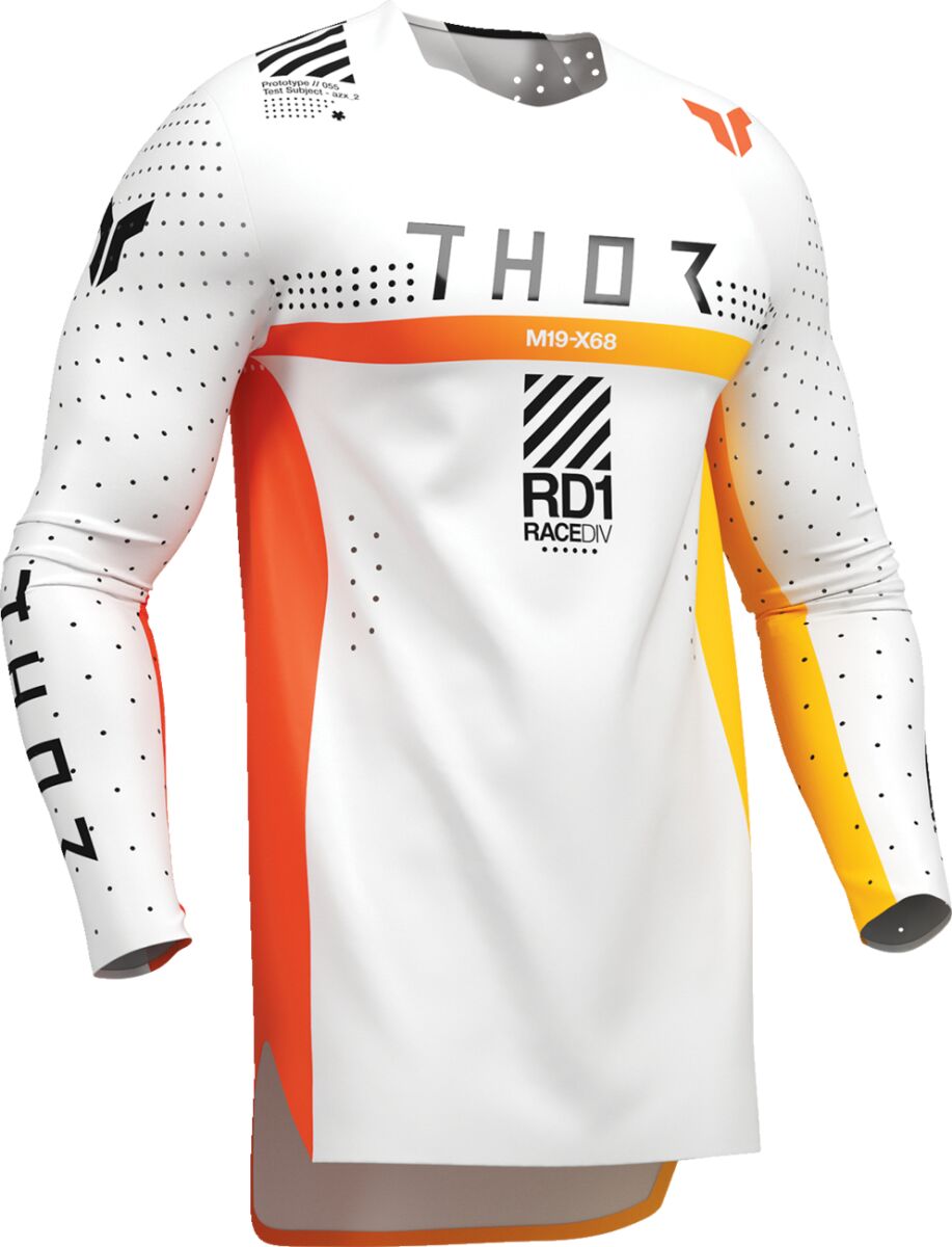 THOR SPORTMODE Synth Crosströja Svart/ Orange/ Vit/ Gul