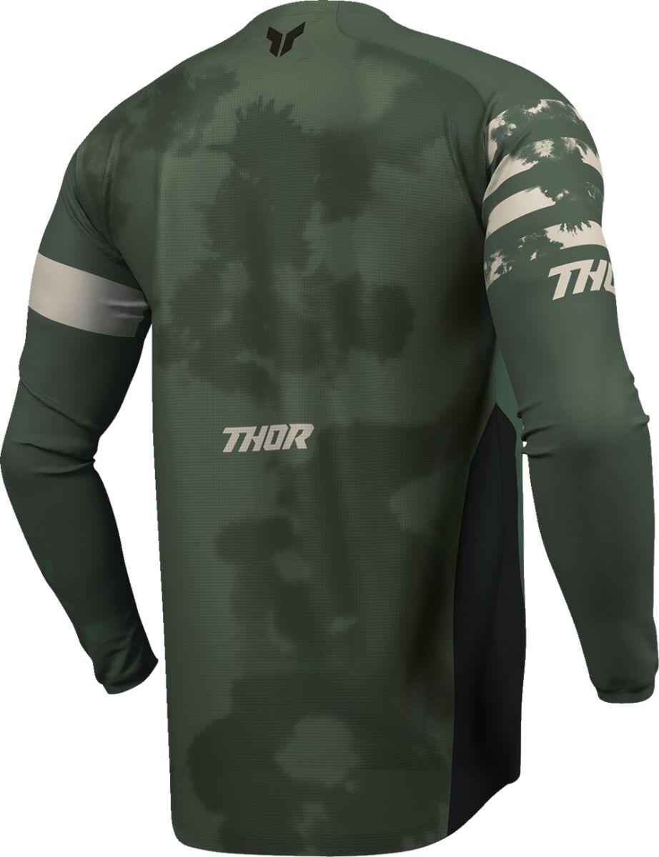 THOR LAUNCHMODE Bleach Crosströja Svart/ Camo Green/ Off-White - 4