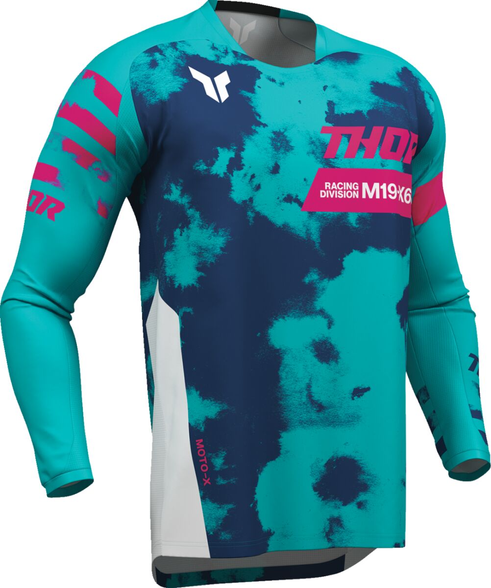 THOR LAUNCHMODE Bleach Crosstrøje Aqua/ Blå/ Pink/ Hvid