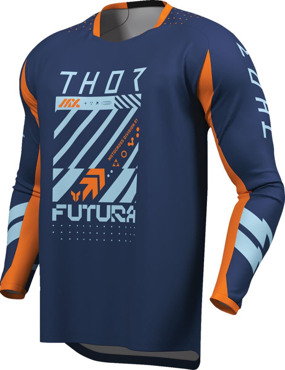THOR LAUNCHMODE Futura Crosströja Blå/ Blå/ Orange - 3