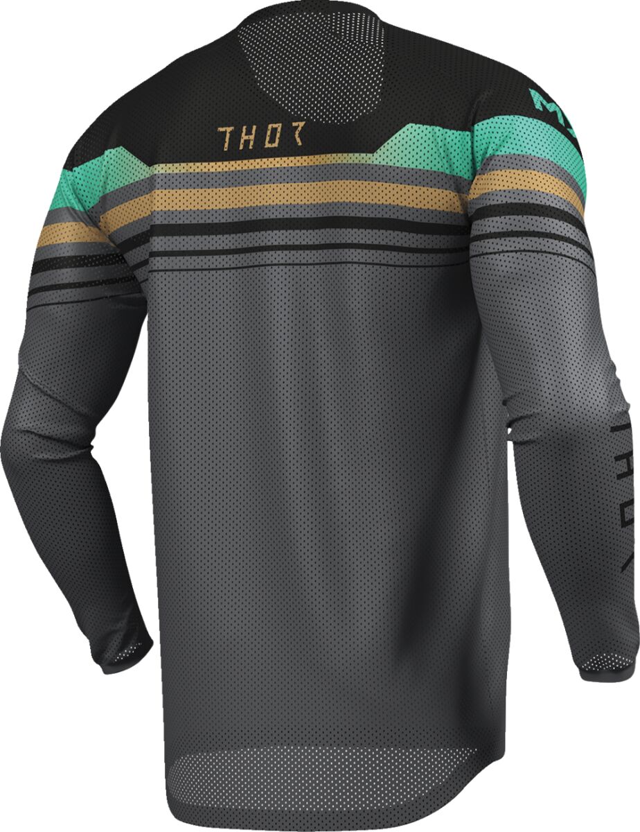 THOR LAUNCHMODE VENTED Raptor Crosstrøje Sort/ Charcoal Gray/ Orange/ Teal  Vented - 2