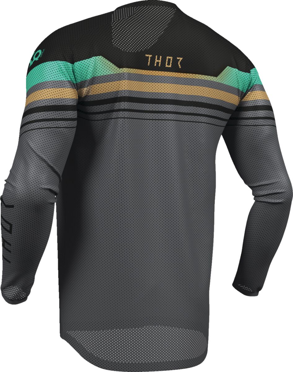 THOR LAUNCHMODE VENTED Raptor Crosstrøje Sort/ Charcoal Gray/ Orange/ Teal  Vented - 4