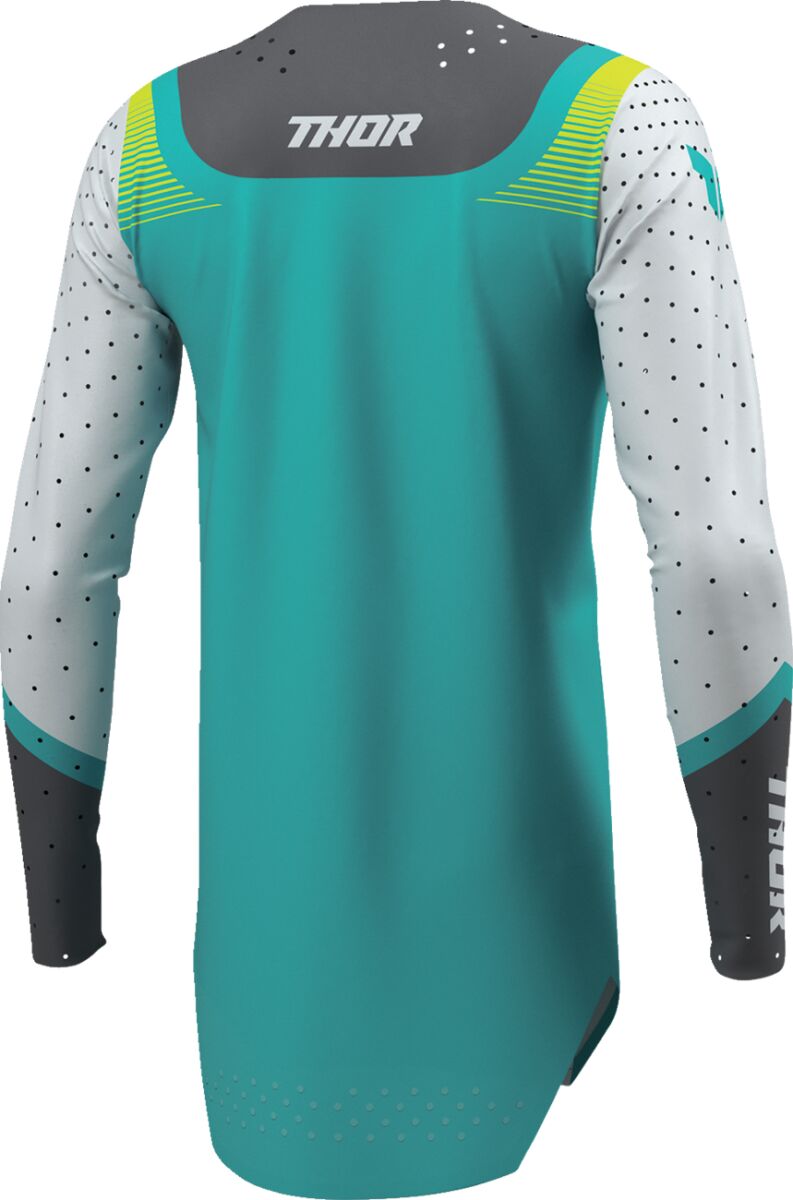 THOR Women's SPORTMODE Velocity Crosströja Aqua/ Hi-Vis Gul/ Grå - 5