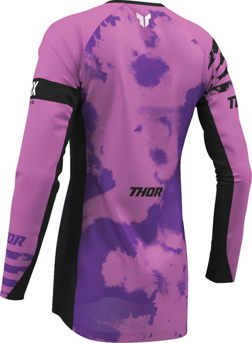 THOR Women's LAUNCHMODE Bleach Crosströja Svart/ Lila/ Vit - 2