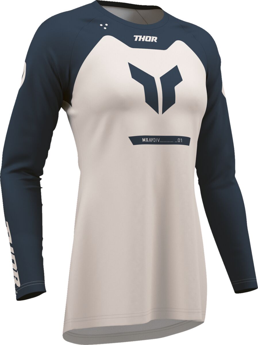 THOR Women's RIDEMODE Menace Crosströja Grå/ Midnight Blue