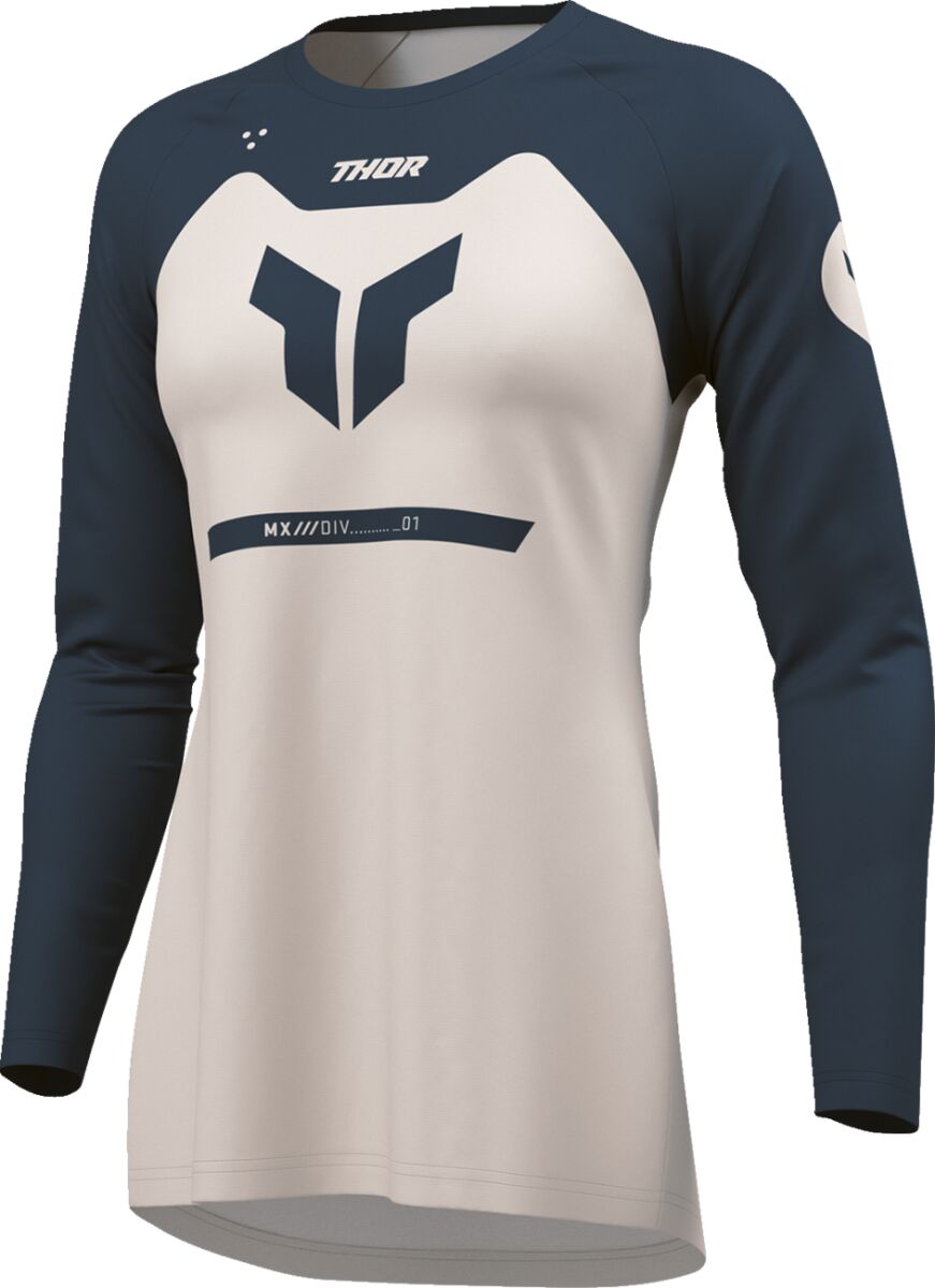 THOR Women's RIDEMODE Menace Crosströja Grå/ Midnight Blue - 2