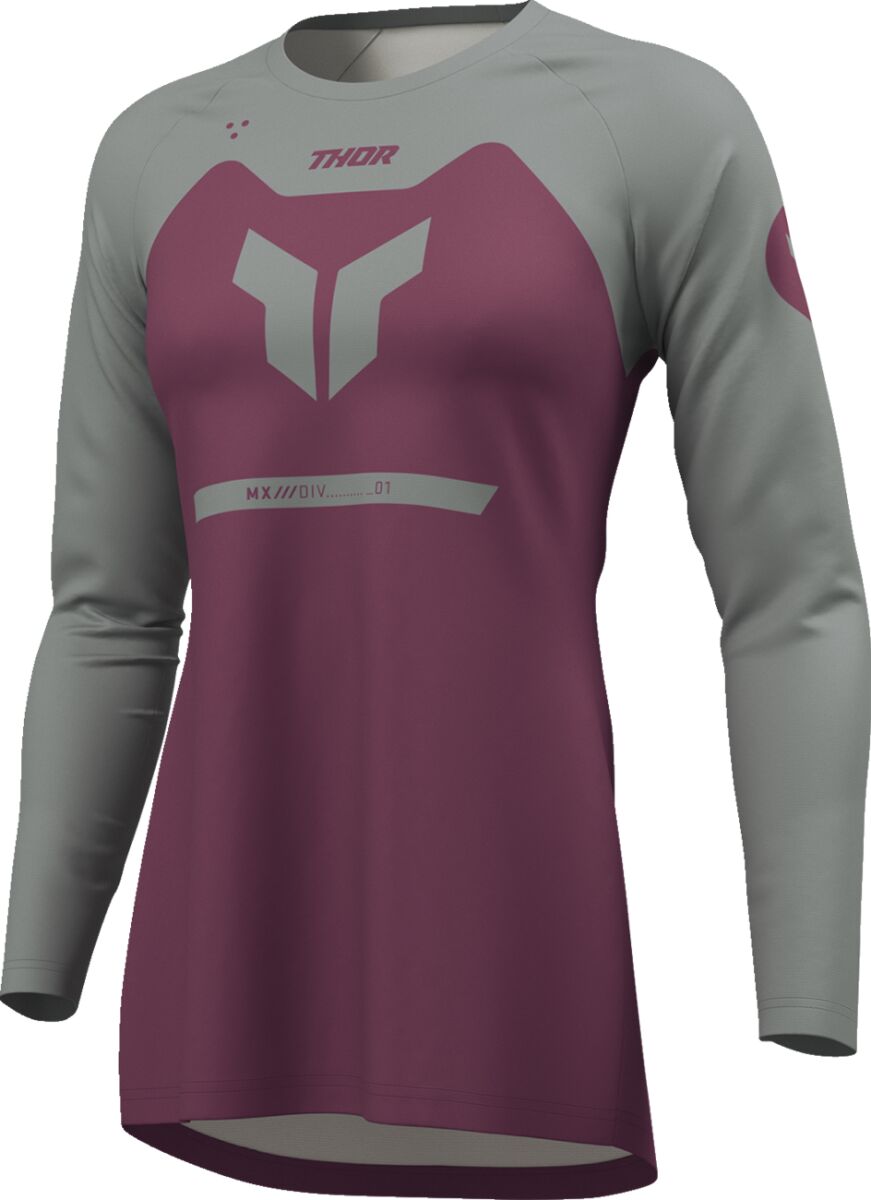 THOR Women's RIDEMODE Menace Crosströja Grå/ Lila - 4