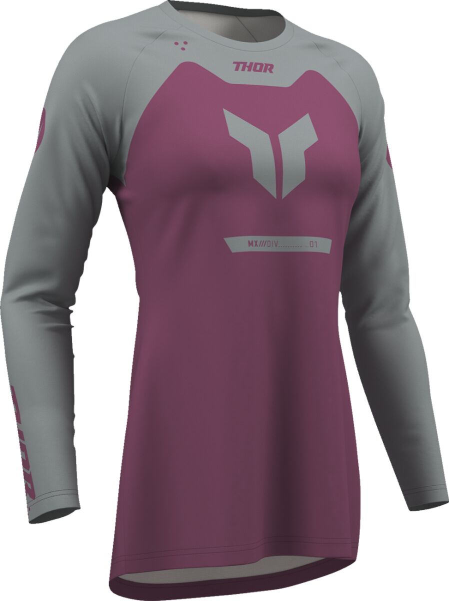 THOR Women's RIDEMODE Menace Crosströja Grå/ Lila
