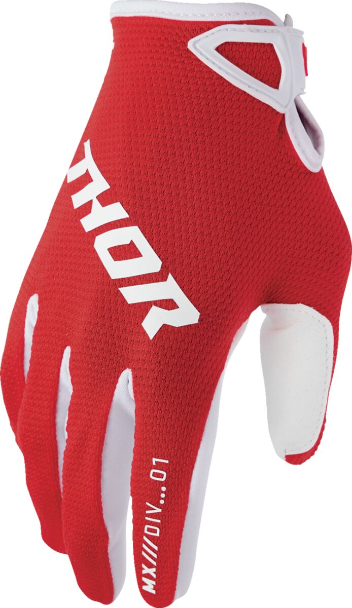 THOR RIDEMODE Static Crosshandsker Rød/ Hvid