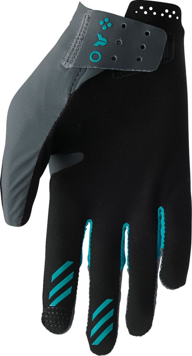 THOR Women's SPORTMODE Iconic Crosshandskar Aqua/ Svart/ Grå - 2