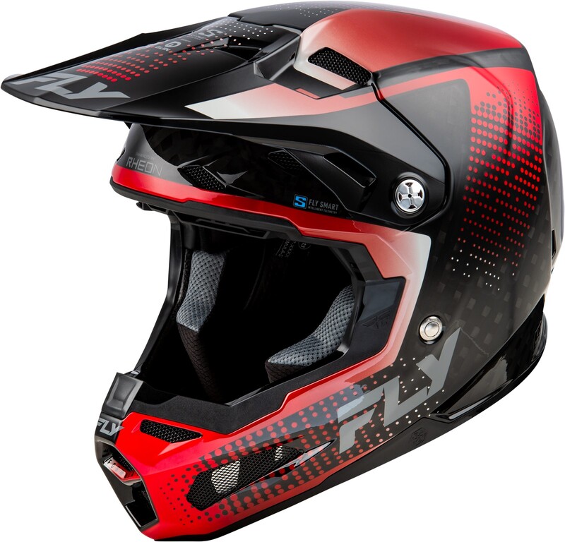 FLY RACING Formula S Carbon Protocol Helmet Black Carbon/Red